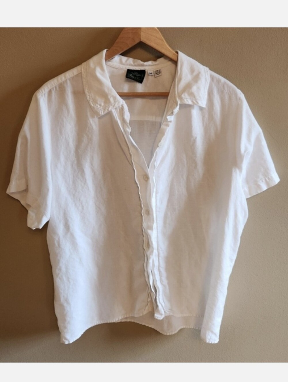 Vintage white camp tee